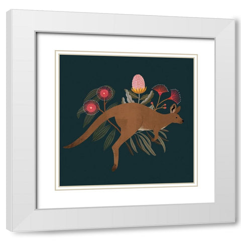 Australian Animals III White Modern Wood Framed Art Print with Double Matting by Barnes, Victoria