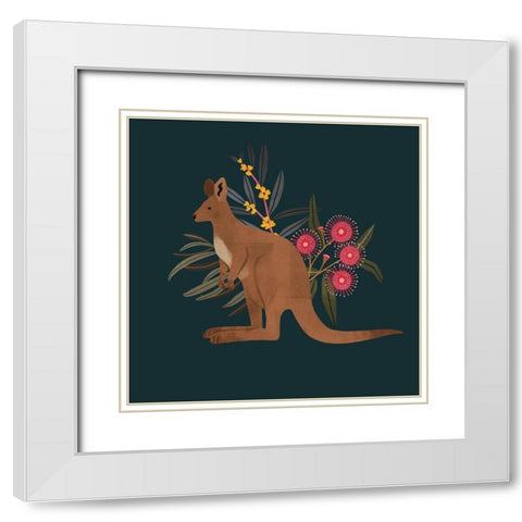 Australian Animals IV White Modern Wood Framed Art Print with Double Matting by Barnes, Victoria