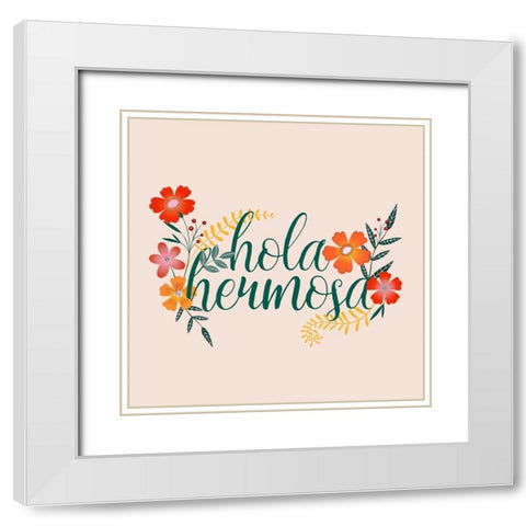 Hermosa I White Modern Wood Framed Art Print with Double Matting by Popp, Grace