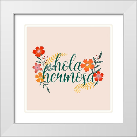 Hermosa I White Modern Wood Framed Art Print with Double Matting by Popp, Grace