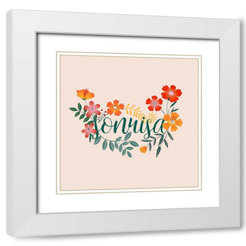 Hermosa II White Modern Wood Framed Art Print with Double Matting by Popp, Grace