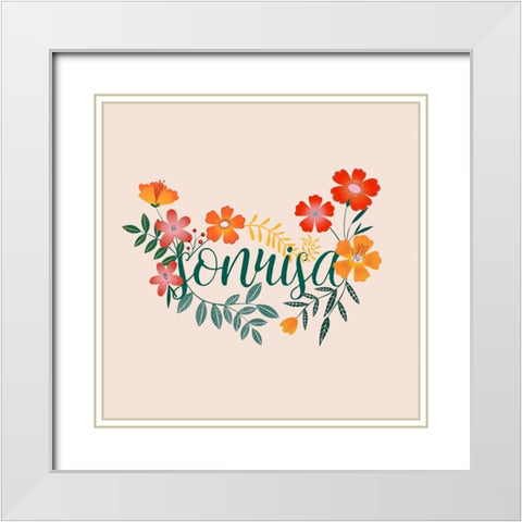 Hermosa II White Modern Wood Framed Art Print with Double Matting by Popp, Grace