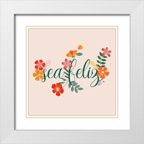 Hermosa III White Modern Wood Framed Art Print with Double Matting by Popp, Grace