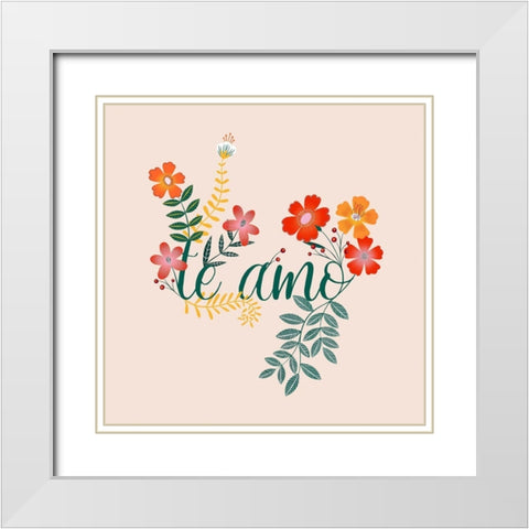 Hermosa IV White Modern Wood Framed Art Print with Double Matting by Popp, Grace