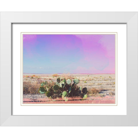 West Texas Scapes I White Modern Wood Framed Art Print with Double Matting by Quintero, Sonja