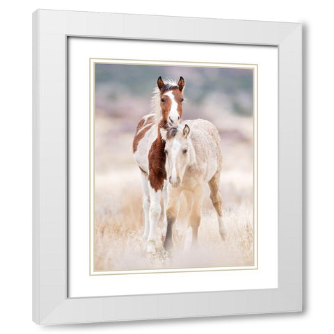 Collection of Horses X White Modern Wood Framed Art Print with Double Matting by PHBurchett