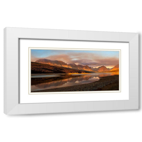 Water and Land IX White Modern Wood Framed Art Print with Double Matting by PHBurchett