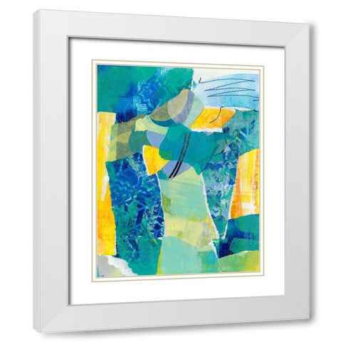 Reclaimed Collage IV White Modern Wood Framed Art Print with Double Matting by Moore, Regina