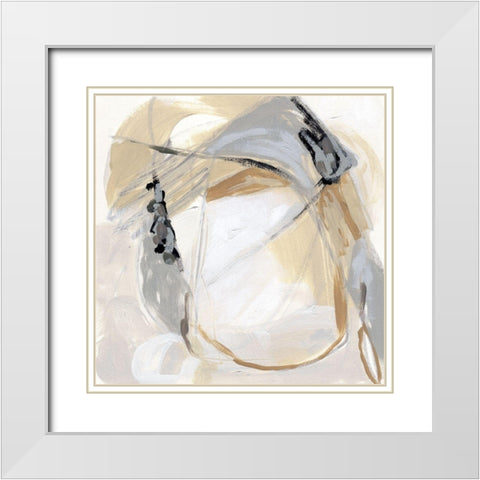 Neutral Singularity II White Modern Wood Framed Art Print with Double Matting by Vess, June Erica