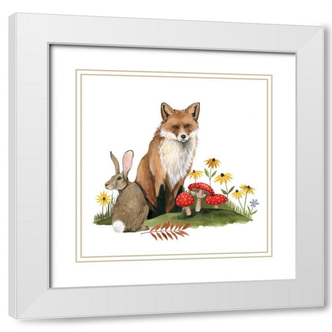 September Forest I White Modern Wood Framed Art Print with Double Matting by Popp, Grace