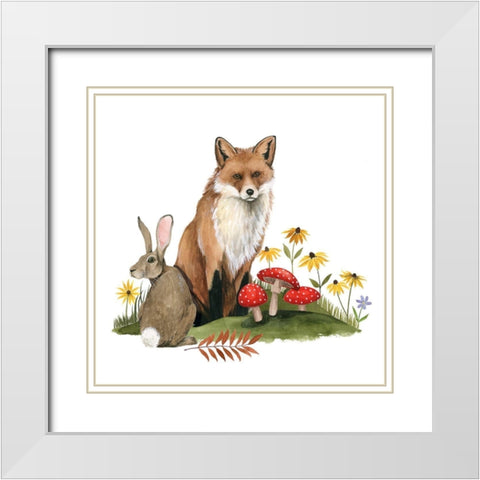 September Forest I White Modern Wood Framed Art Print with Double Matting by Popp, Grace