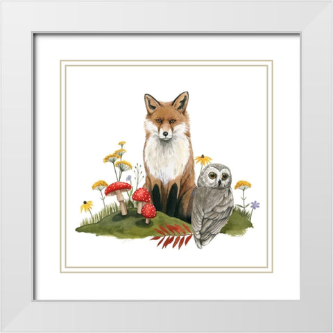 September Forest II White Modern Wood Framed Art Print with Double Matting by Popp, Grace