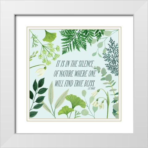 Natural Bliss I White Modern Wood Framed Art Print with Double Matting by Popp, Grace