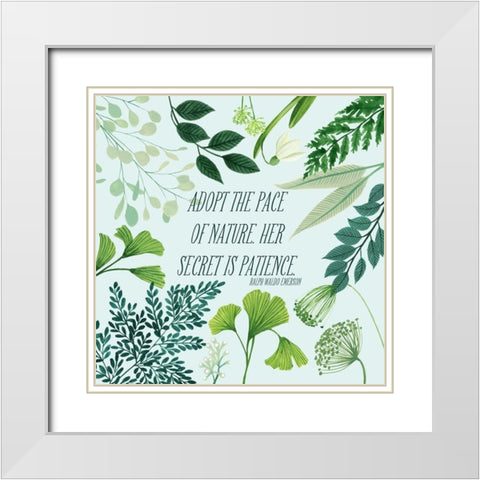 Natural Bliss II White Modern Wood Framed Art Print with Double Matting by Popp, Grace