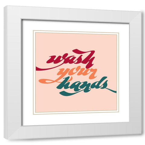 Thank You For Washing I White Modern Wood Framed Art Print with Double Matting by Popp, Grace