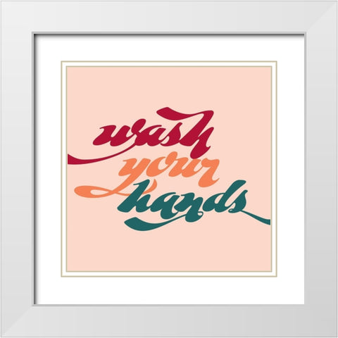 Thank You For Washing I White Modern Wood Framed Art Print with Double Matting by Popp, Grace