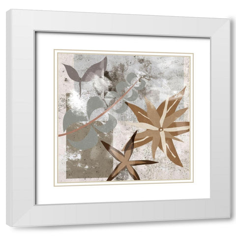 Autumn Forest I White Modern Wood Framed Art Print with Double Matting by Wang, Melissa