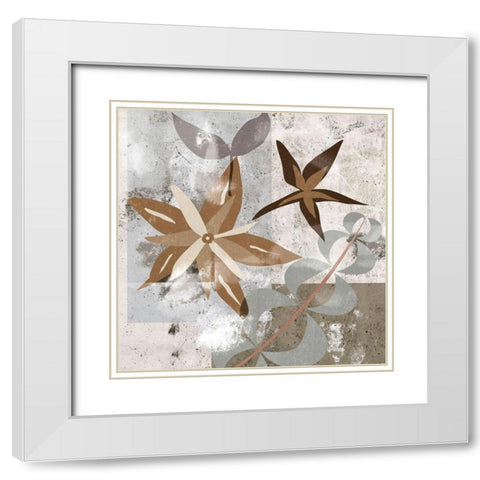 Autumn Forest II White Modern Wood Framed Art Print with Double Matting by Wang, Melissa