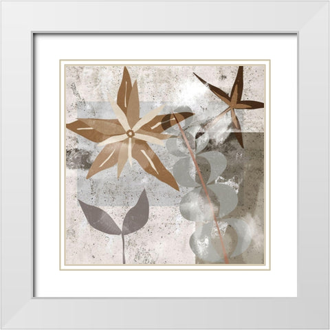 Autumn Forest IV White Modern Wood Framed Art Print with Double Matting by Wang, Melissa
