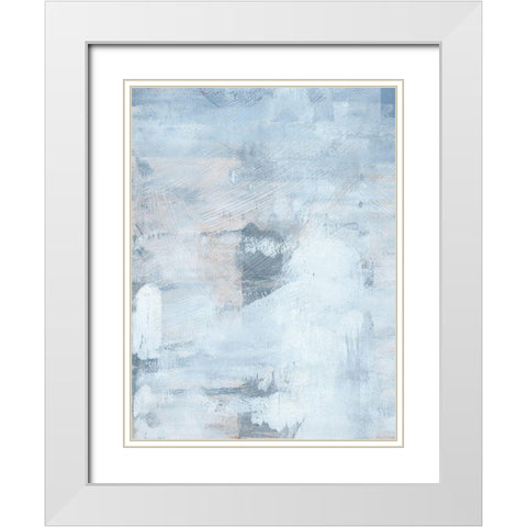 Permafrost II White Modern Wood Framed Art Print with Double Matting by Green, Jacob