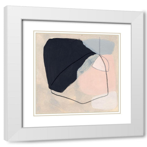 Keystone I White Modern Wood Framed Art Print with Double Matting by Vess, June Erica