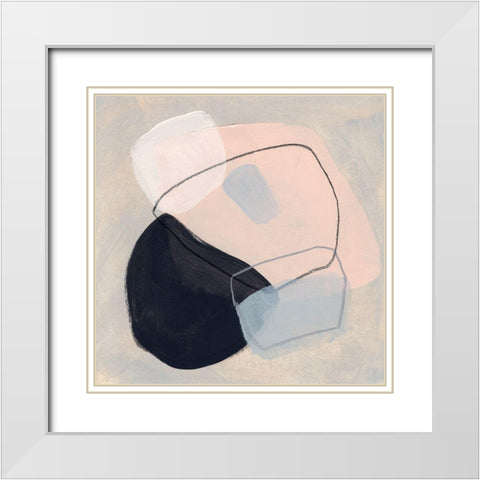 Keystone III White Modern Wood Framed Art Print with Double Matting by Vess, June Erica