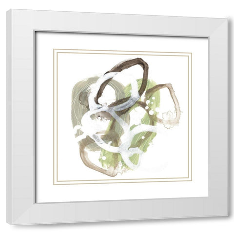 Verdigris Circuit I White Modern Wood Framed Art Print with Double Matting by Vess, June Erica