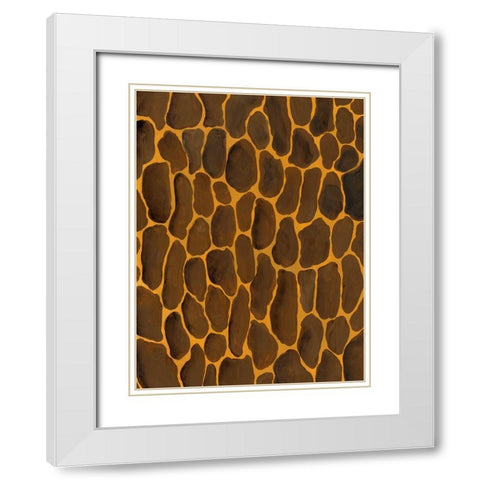 Of the Wild Patterns I White Modern Wood Framed Art Print with Double Matting by Moore, Regina