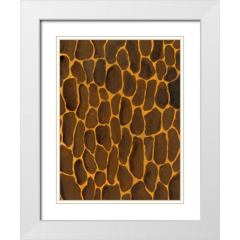 Of the Wild Patterns I White Modern Wood Framed Art Print with Double Matting by Moore, Regina