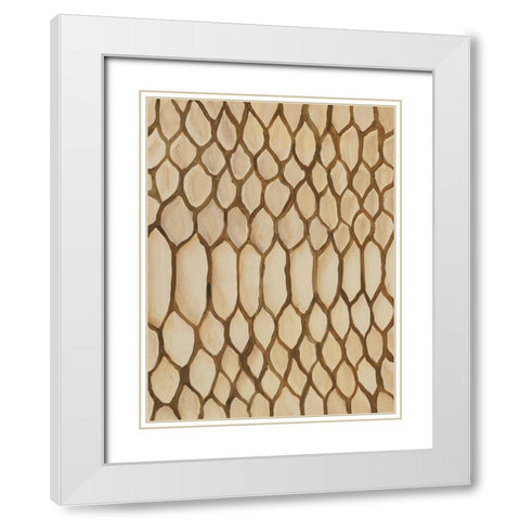 Of the Wild Patterns II White Modern Wood Framed Art Print with Double Matting by Moore, Regina