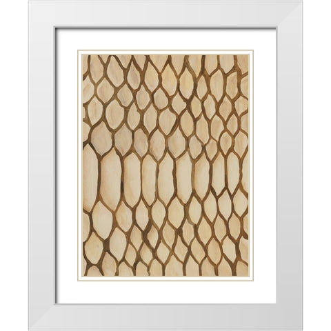 Of the Wild Patterns II White Modern Wood Framed Art Print with Double Matting by Moore, Regina