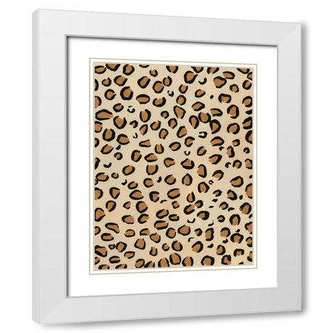 Of the Wild Patterns IV White Modern Wood Framed Art Print with Double Matting by Moore, Regina
