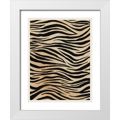 Of the Wild Patterns V White Modern Wood Framed Art Print with Double Matting by Moore, Regina