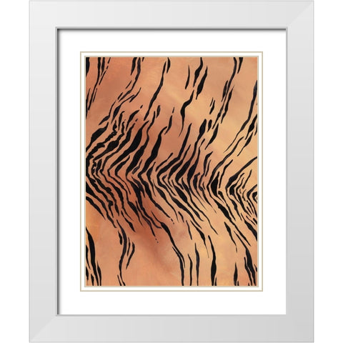 Of the Wild Patterns VI White Modern Wood Framed Art Print with Double Matting by Moore, Regina