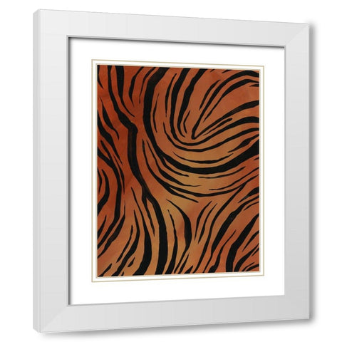 Of the Wild Patterns VII White Modern Wood Framed Art Print with Double Matting by Moore, Regina