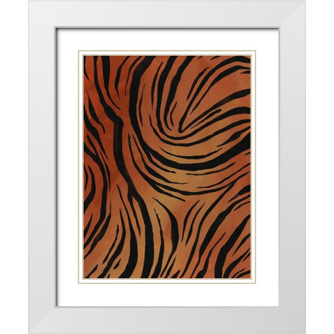 Of the Wild Patterns VII White Modern Wood Framed Art Print with Double Matting by Moore, Regina