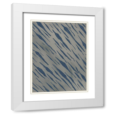 Of the Wild Patterns IX White Modern Wood Framed Art Print with Double Matting by Moore, Regina