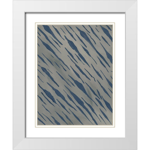 Of the Wild Patterns IX White Modern Wood Framed Art Print with Double Matting by Moore, Regina