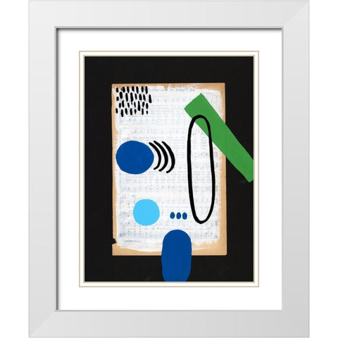 Vivid Order II White Modern Wood Framed Art Print with Double Matting by Moore, Regina
