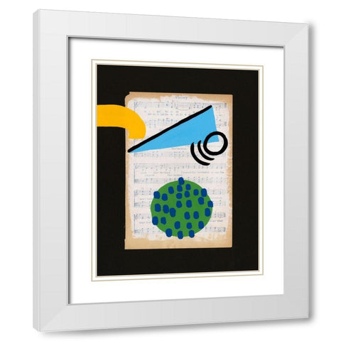 Vivid Order IV White Modern Wood Framed Art Print with Double Matting by Moore, Regina