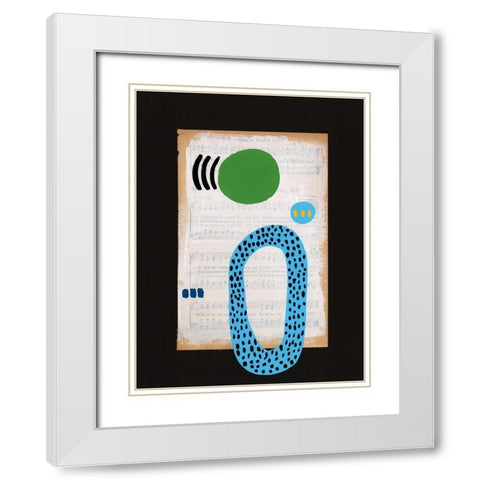 Vivid Order V White Modern Wood Framed Art Print with Double Matting by Moore, Regina