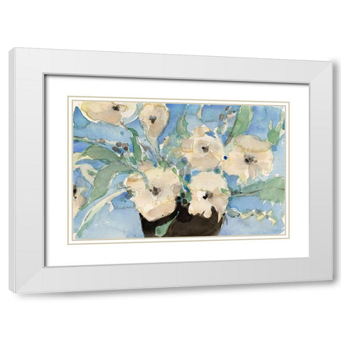 Potted Fragrant II White Modern Wood Framed Art Print with Double Matting by Dixon, Samuel