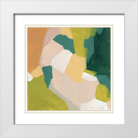 Field Survey I White Modern Wood Framed Art Print with Double Matting by Vess, June Erica