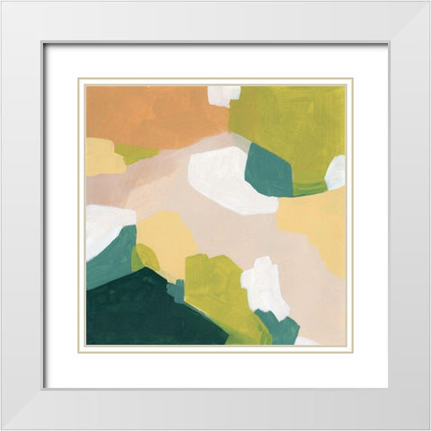 Field Survey II White Modern Wood Framed Art Print with Double Matting by Vess, June Erica