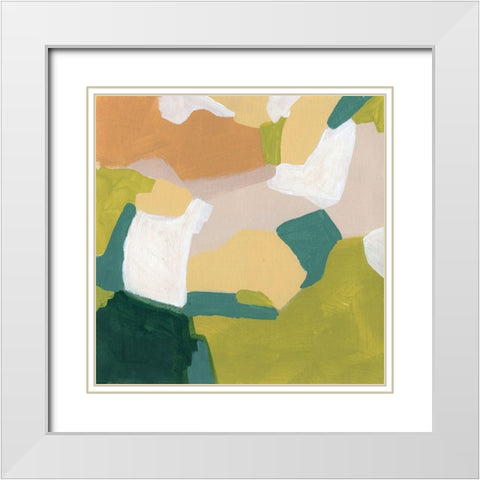 Field Survey III White Modern Wood Framed Art Print with Double Matting by Vess, June Erica