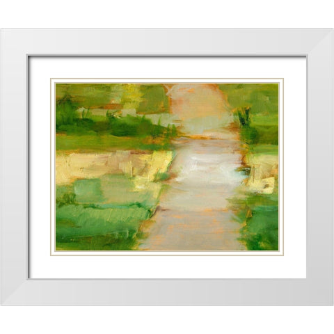 Over the Horizon II White Modern Wood Framed Art Print with Double Matting by Harper, Ethan