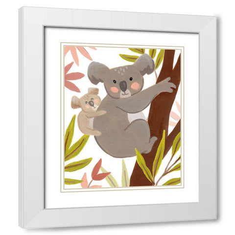 Koala-ty Time III White Modern Wood Framed Art Print with Double Matting by Vess, June Erica