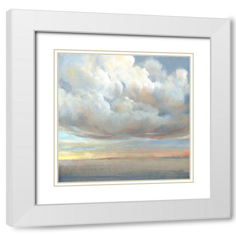 Passing Storm I White Modern Wood Framed Art Print with Double Matting by OToole, Tim