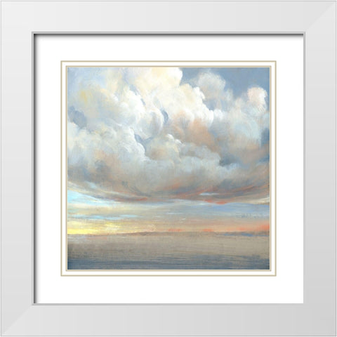 Passing Storm I White Modern Wood Framed Art Print with Double Matting by OToole, Tim