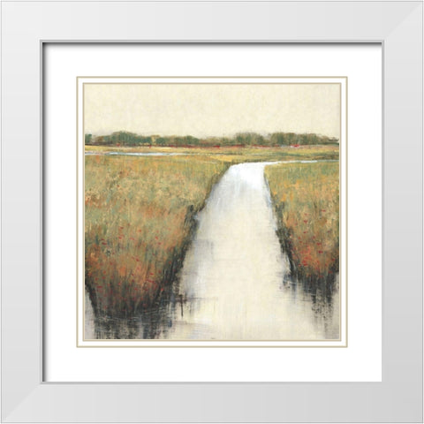 Lowland I White Modern Wood Framed Art Print with Double Matting by OToole, Tim